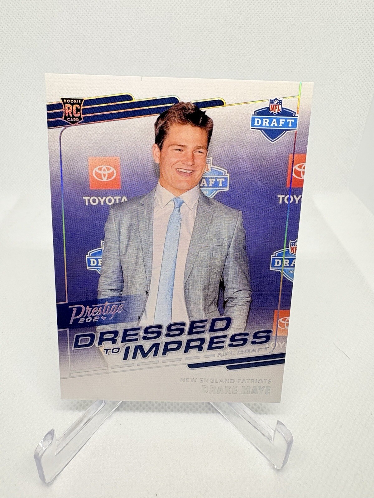 Drake Maye 2024 Prestige RC Dressed To impress SSP Canvas Case Hit!!