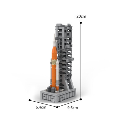 Launch Tower / Launch Pad mit Rocket / Launch Vehicle 437 Stück C9159 Neu