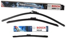 BOSCH Scheibenwischer SET VORNE HINTEN A256S + H250 für Citroen C5 III Break