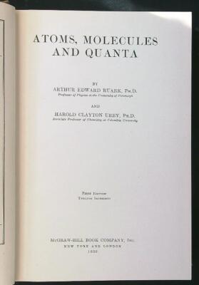 ATOME MOLEKÜLE UND QUANTEN RUARK - UREY MCGRAW HILL 1930 \ GEBUNDEN