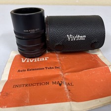 Vivitar Automatic Extension Tube Set AT-1 For Mamiya Sekor and Pentax EXC 