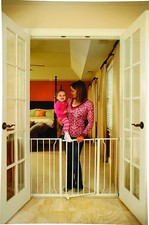 Super Wide Walk Thru Baby Child Toddler Pet Dog Safety Gate Door Hallway Stairs