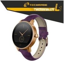 Smartwatch Techmade 1,22" col Oro/Viola Power-bank portatile 400mAh 