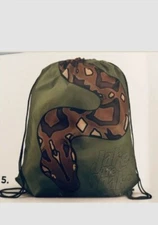 WWE Slam Crate/Loot Crate Exclusive Jake “The Snake” Roberts Cinch Bag/Sack New