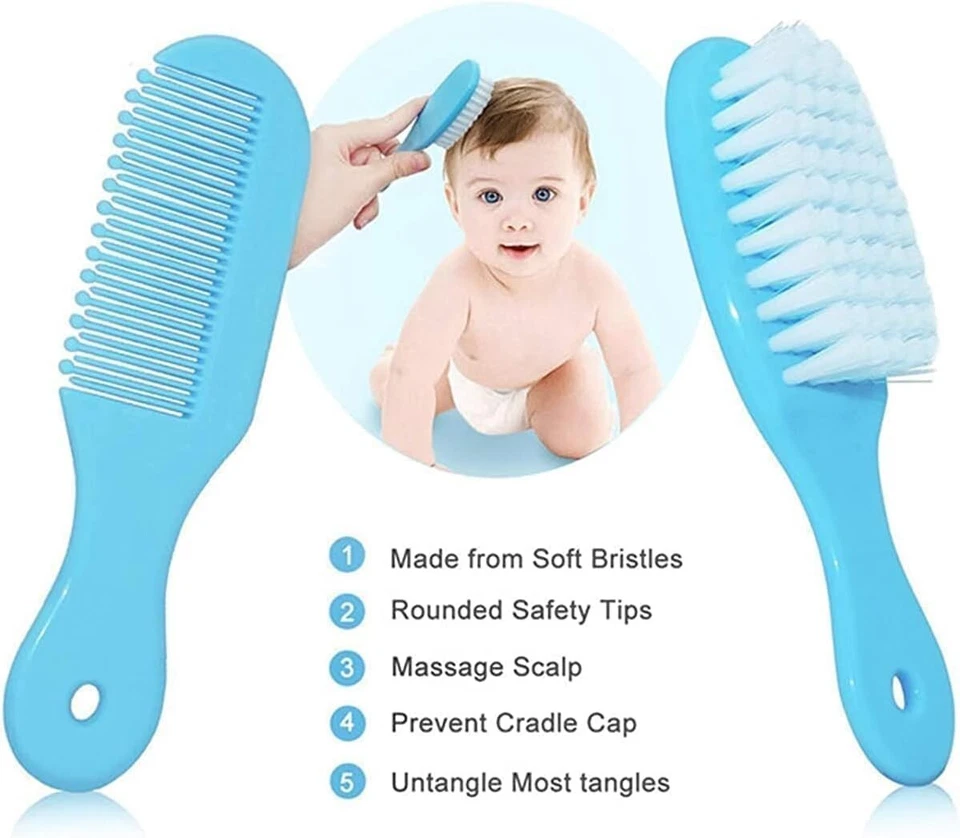 Compact Baby Grooming Essentials Kit with Hair Brush, Clipper & Nasal Aspirator - Image 4 of 4