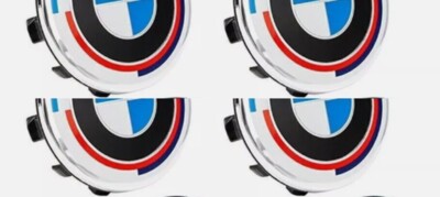 4pcs Radzentrum Emblem Kappen für BMW 50th Anniversary Sport 68mm