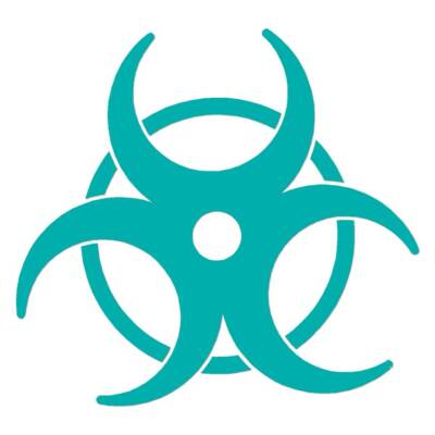 Biohazard Bio Hazard Symbol, Vinyl Decal Sticker, Multiple Colors & Sizes #6760
