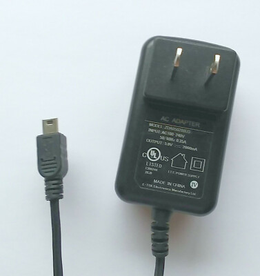 E-TEK Electronics ZDA050200US AC Adapter Power Supply 5V 2000mA Mini USB Plug.