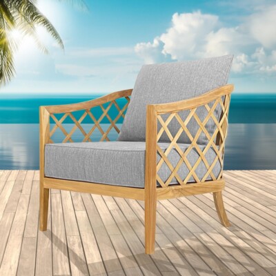 Loungesessel Diro studio-THP  A Teak 75x80x70cm Premium Vipcotex Auflagen