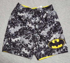 Batman Pattern Print Boys Toddler Size 4T Swim Trunks Shorts