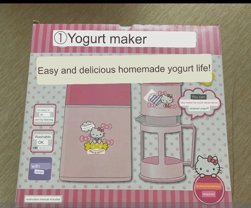 Yogurtera Hello Kitty nueva sin abrir Sanrio genuina Foto 4 de 4