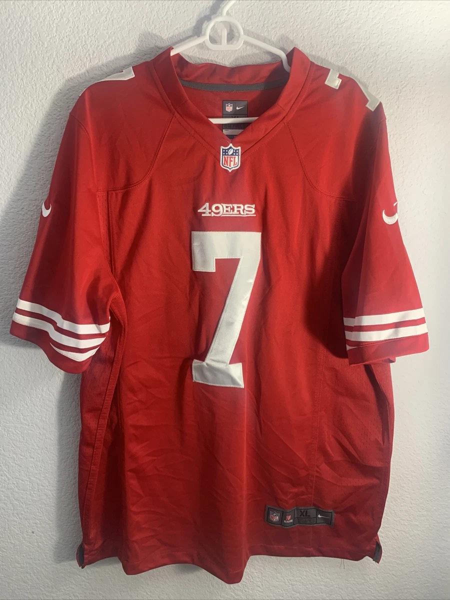 San Francisco 49ers NFL Nike On Field Red 7 Colin Kaepernick Jersey Size XL