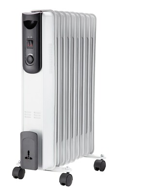 Oil Filled Radiator LARGE 2000W 9 Fin Home Garage Office Use Electric Heater  | eBay
