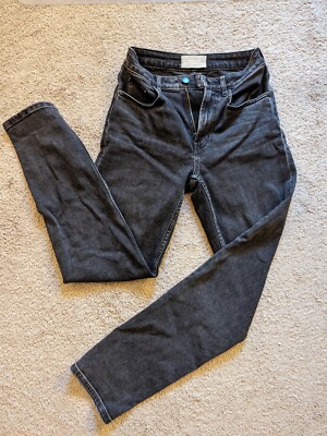 Everlane The Curvy Jeans size 25 Faded Black Straight Leg
