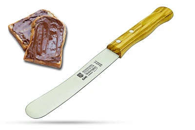 SMI Solingen Frühstücksmesser Olivenholz Brötchenmesser Buckelsmesser Buttermesser