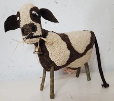 Cow 3-D Paper Rug Hooking Pattern - Prairie Road Designs