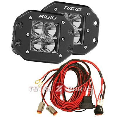 #ad Rigid Industries® 212113 D Series Pro Black Housing Flood Flush Mount LED Lights $286.99