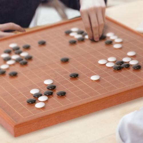 Lightweight Rosewood Go Game Set with Double Convex Stones - Perfect for Travel - Picture 4 of 10