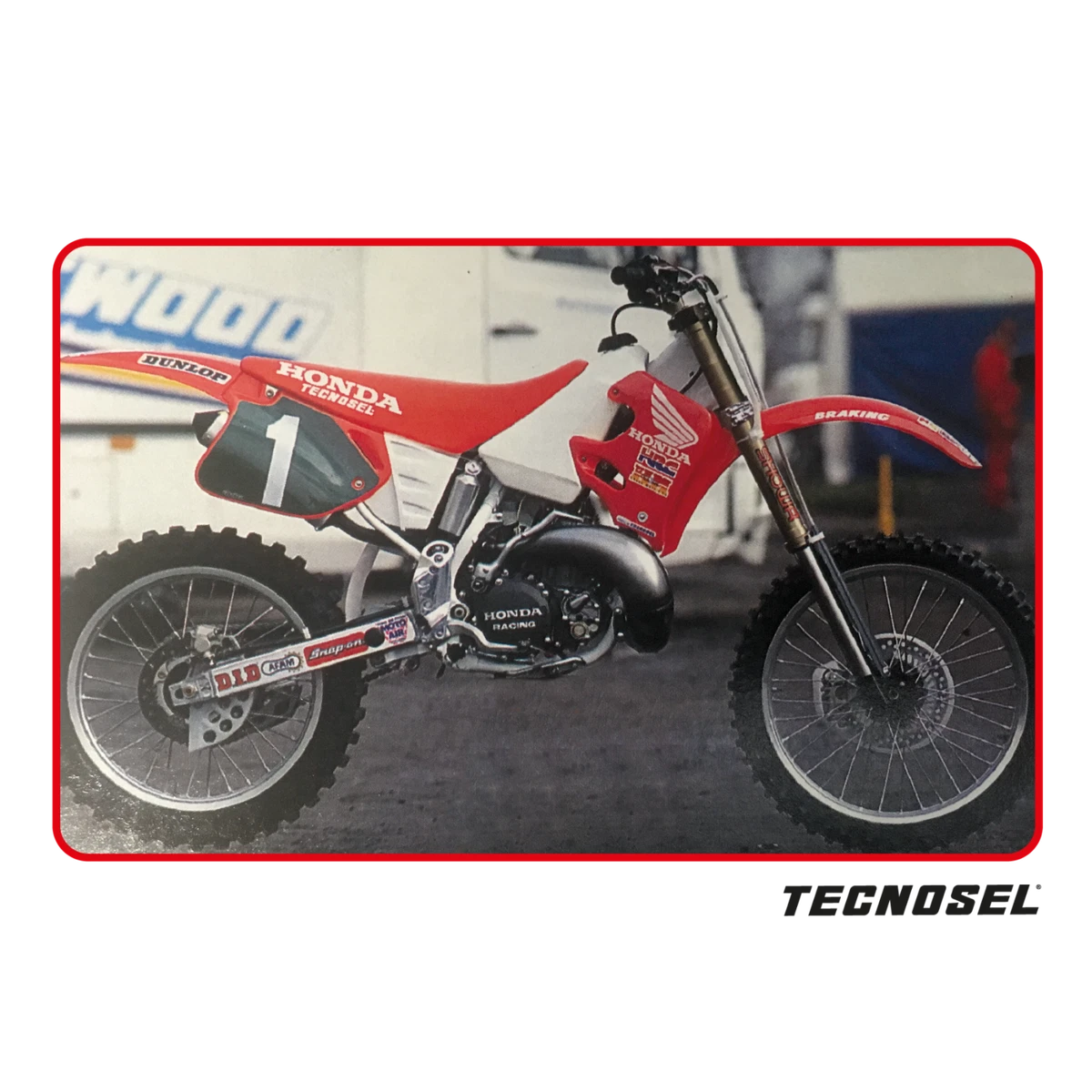 kit adesivi completi grafiche moto cross Team Honda Cr 125 250