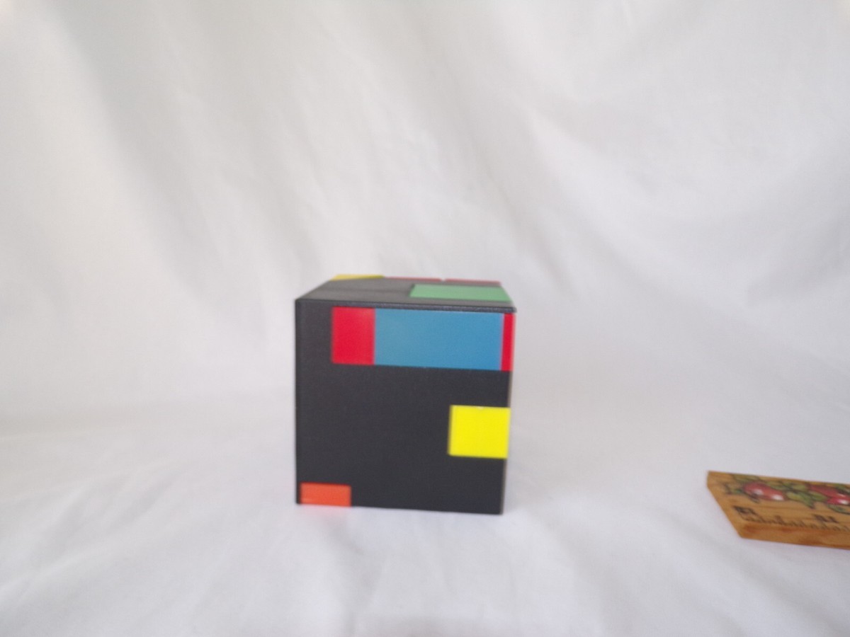 Vintage 1980 Postmoderne Magic Cube nécessaire de bureau STY-228