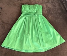 David  s Bridal Strapless Emerald Green Fit and Flare Party Dress size 8