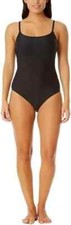 Hurley Women's Size small Black UPF 50 One Piece Swimsuit NWT