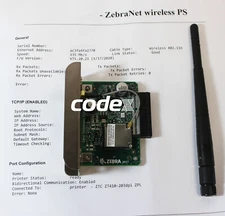 Zebra P1058930-097A Wifi ZT220 ZT230 ZT410 ZT420 Internal Wireless 802.11n