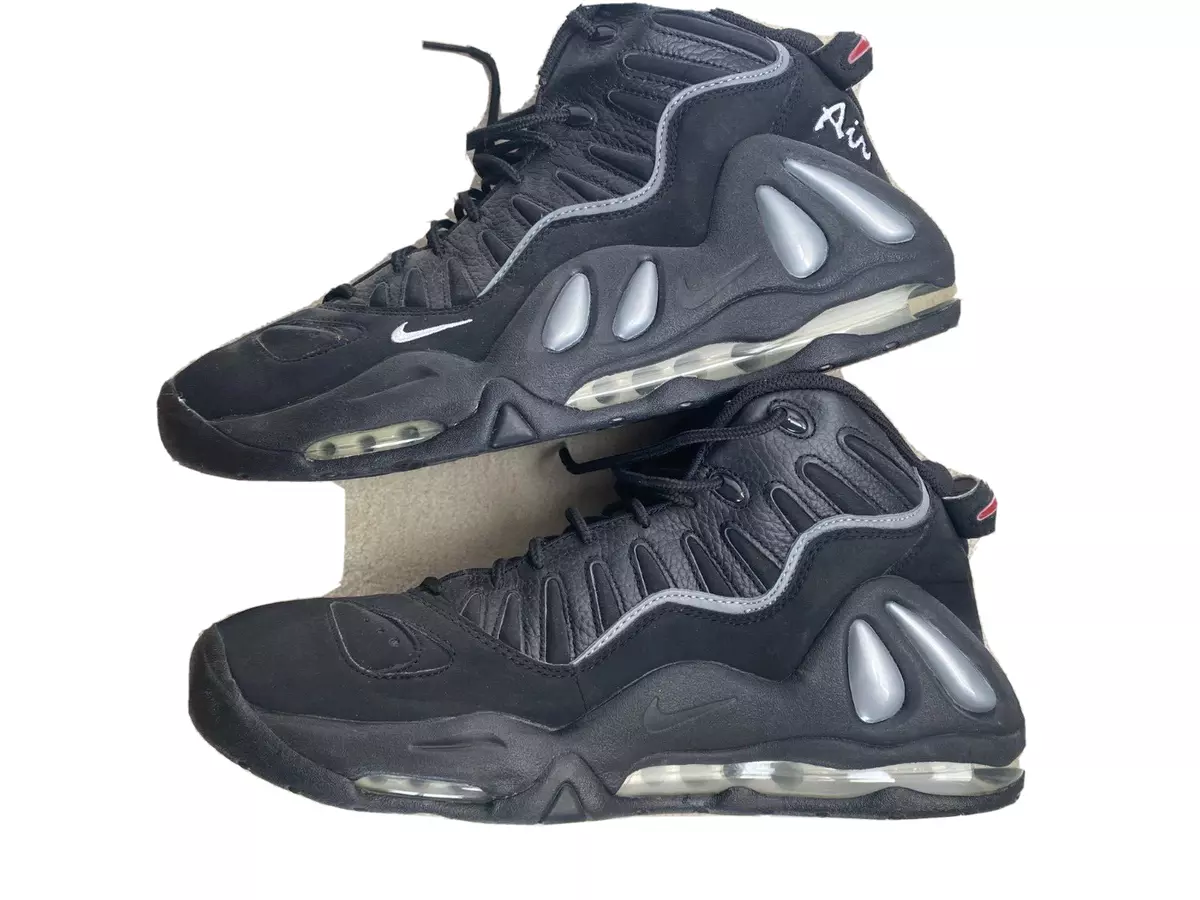 Brand New Nike Air Max Uptempo Black Metallic Silver 399207 001 MEN Size  11.5