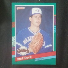 Donruss 1991 Bud Black San Francisco Giants Blue Jays #719 Base 4 Blue Stripes