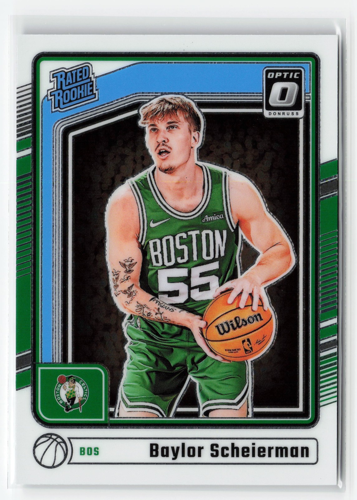 BAYLOR SCHEIERMAN #263 RC 2024-25 PANINI OPTIC CELTICS ROOKIE