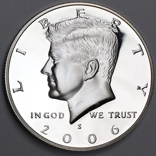 2006-S Silver Proof Kennedy Half Dollar - 90% Silver - (PR) KM#A202c - HD06SS