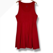 Torrid 3X Red Foxy Sleeveless Hi Lo Tank Skater Dress Plus Size 22-24