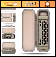 Portable Bluetooth Speaker Hard Carrying Case - Shockproof Travel Storage, Sand