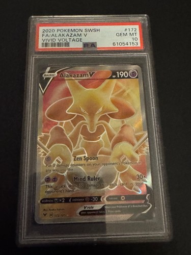 Alakazam V graded PSA 10 for sale on eBay