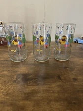 International China HEARTLAND 12 Oz 6.25 in Tall Glass Tumbler Lot of 3