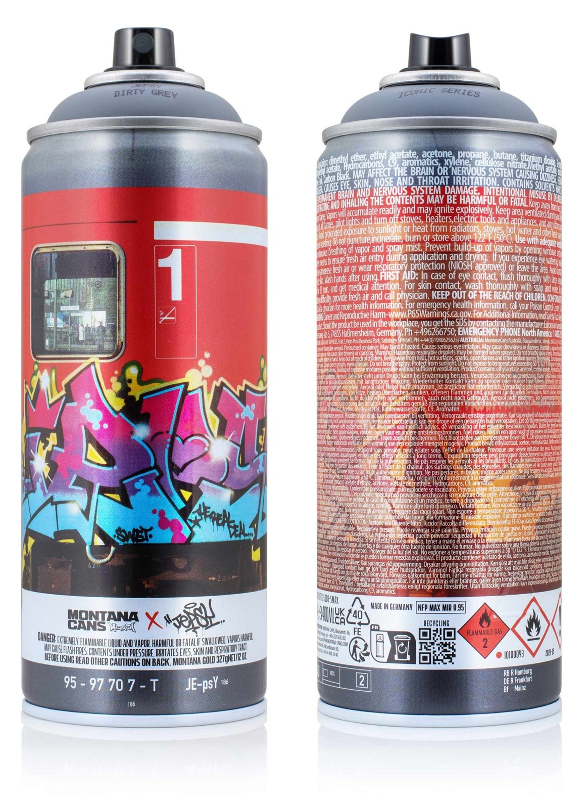 Montana Cans Iconic Series JEPSY 400ml Limited Collectors Edition Graffiti Spray