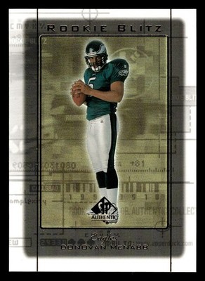 1999 SP Authentic #RB5 Donovan McNabb Rookie Blitz rc