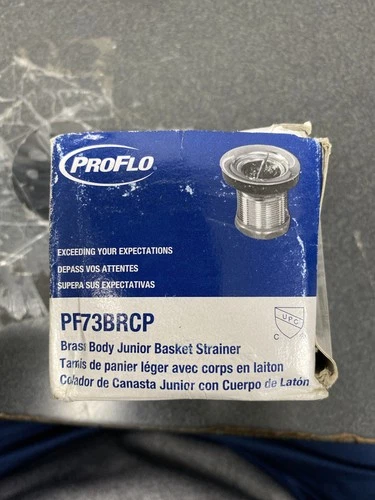 PROFLO PF73BRCP 1-1/2" Basket Strainers - Chrome - Picture 1 of 3