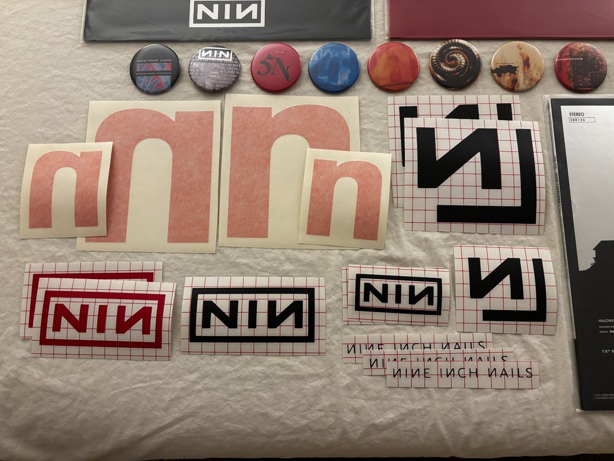 Nine Inch Nails COLLECTION vinyl promo poster cd sticker button
