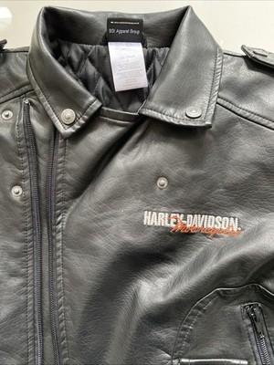 Harley Davidson brand Cool Faux Leather Motorcycle Jacket For Kids Size 5T