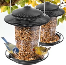 Outdoor Bird Feeder, Retractable Bird Feeder Hanging, Metal Hanger, Rainproof