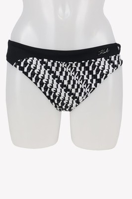 Karl Lagerfeld Damen Bademode Gr. 40 (L) Schwarz / Weiß NEU Unterteil