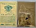1996 Bleachers Ken Griffey Jr 23 K Gold Card w/ Box & COA – Mint! VINTAGE