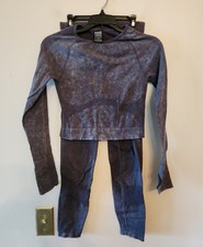 Victoria secret pink gray seamless leggings and matching top size small