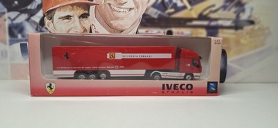 NEWRAY / F1 - IVECO - FERRARI RENNTRANSPORTER - MODELL-LKW im Maßstab 1:87