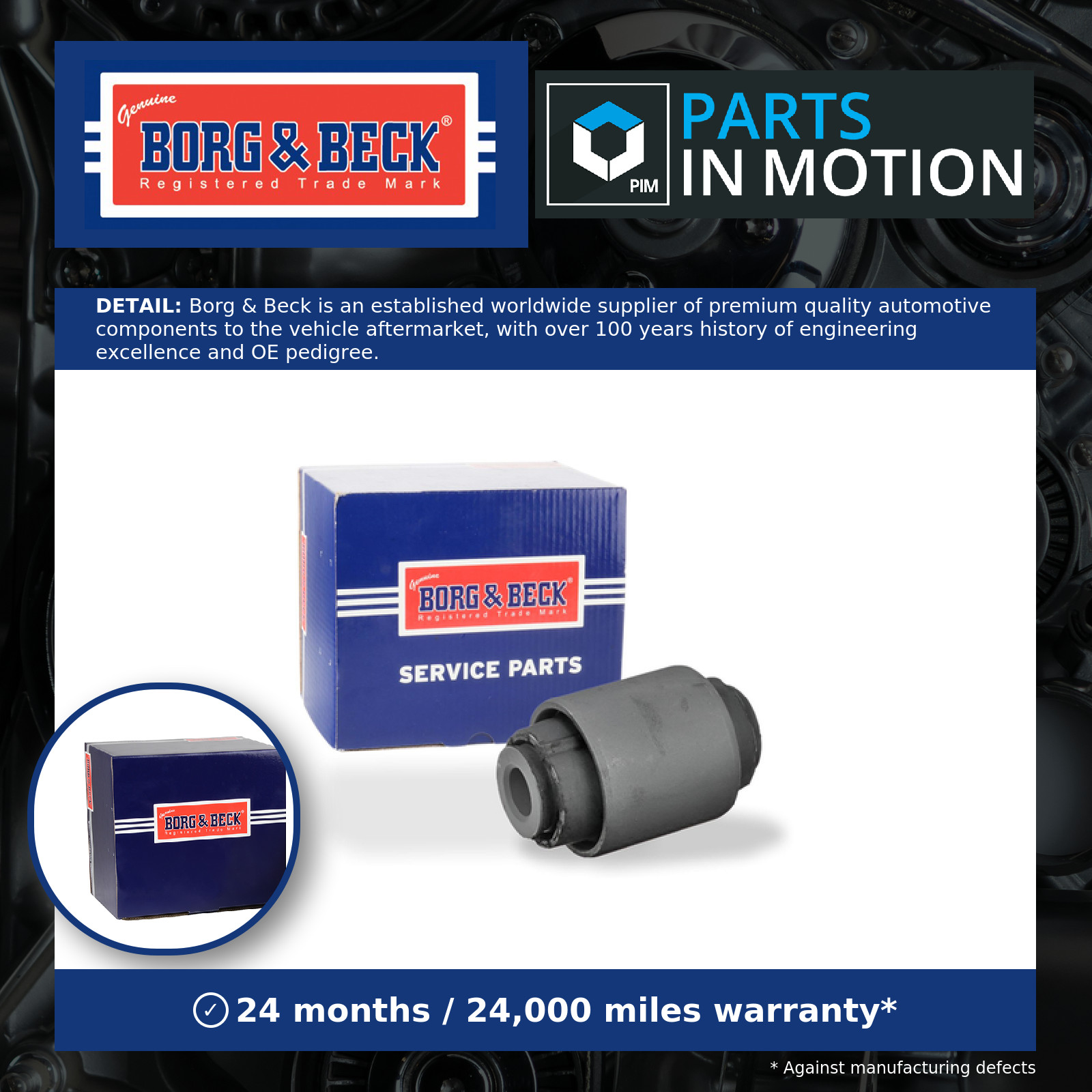 Wishbone / Control / Trailing Arm Bush fits RANGE ROVER Mk4 L405 5.0 2013 on B&B