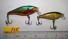 #525) 2 Vintage Rapala. 1 Made in Ireland Fishing Lure Super Shad Shiner