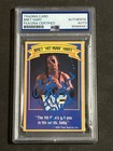 BRET HART 1992 GOLD BOND GOOD HUMOR WWF SIGNED AUTOGRAPHED CARD PSA/DNA SLABBED