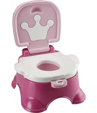 Fisher-Price Toddler Toilet Royal Stepstool Potty Training Seat with Music - NIB