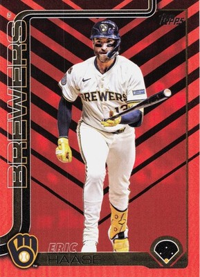 2025 Topps Update Series Eric Haase #US30 Orange Black Foil
